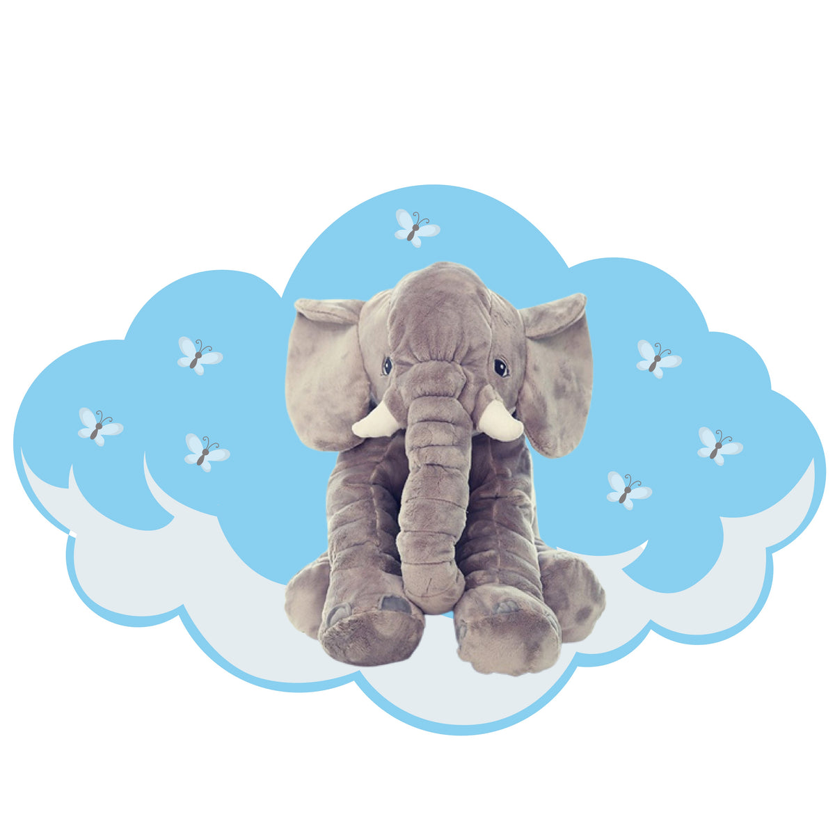 Baby Pillow Elephant Suitable for Babies Easy to Clean Carry Baby